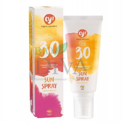 Spray protecție solară bio SPF 30 Ey! Eco Cosmetics