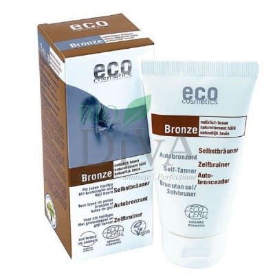 Fluid autobronzant bio pentru față și corp cu rodie și extract de goji Eco Cosmetics