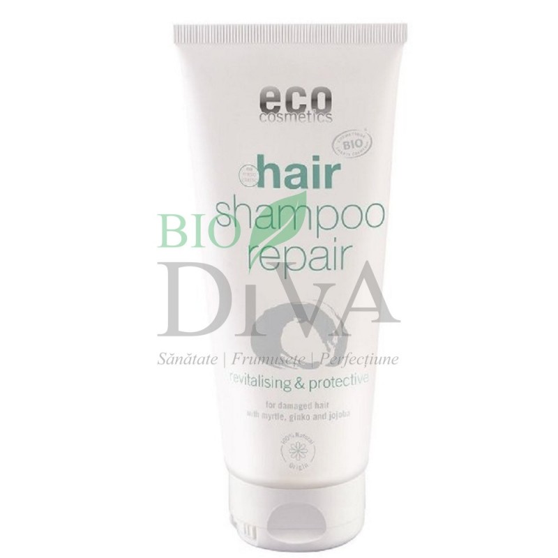 Șampon reparator bio cu mirt și gingko biloba 200 ml Eco Cosmetics