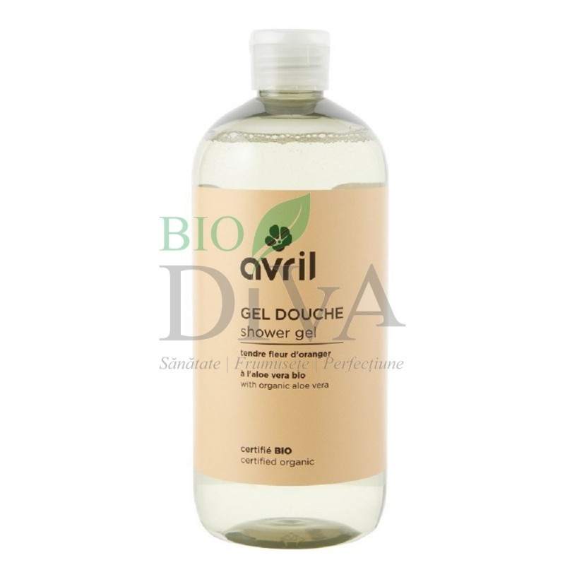 Gel de duș bio cu flori de portocale 500 ml Avril