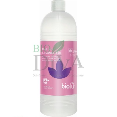 Detergent ecologic lichid cu lavandă pentru rufe delicate 1L BIOLU