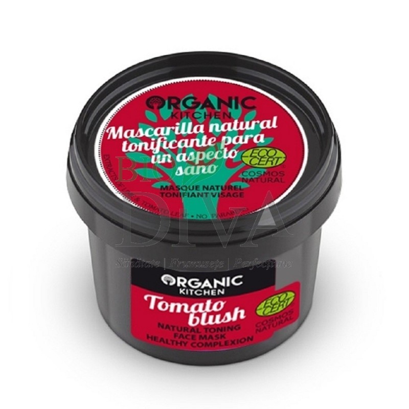 Mască tonifiantă pentru ten Tomato Blush 100 ml Organic Kitchen