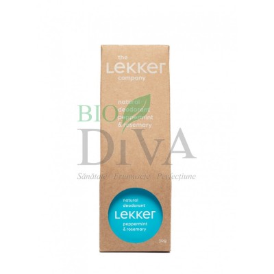 Deodorant cremă peppermint and rosemary zero plastic 30 g Lekker