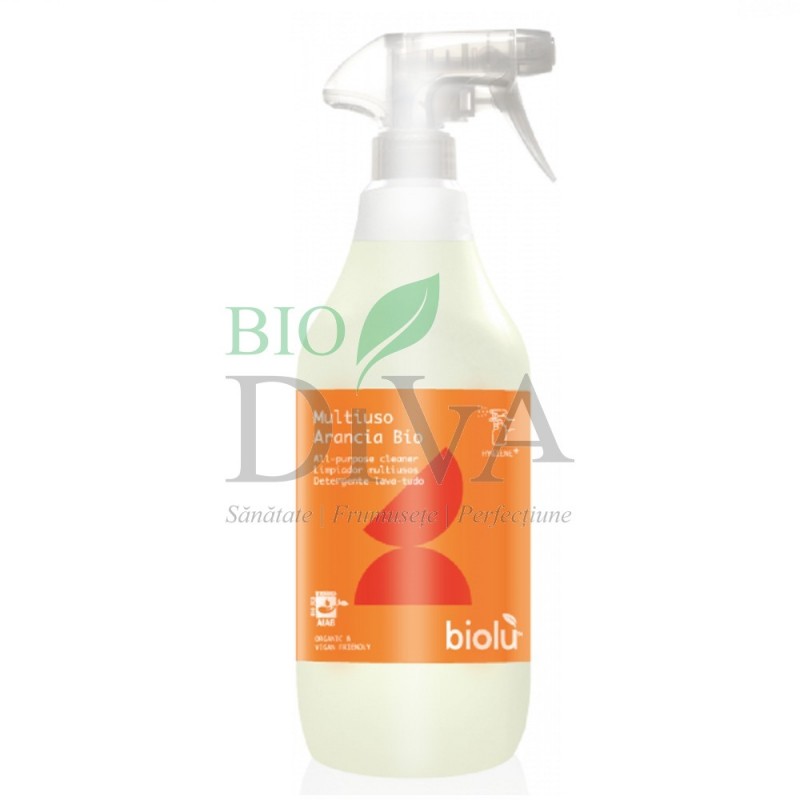 Detergent ecologic pentru toate suprafețele cu ulei de portocale 1L BIOLU