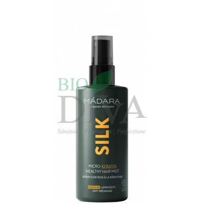Spray leave-in pentru păr Silk Micro-Keratin 90 ml Madara