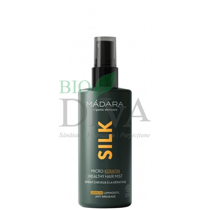 Spray leave-in pentru păr Silk Micro-Keratin 90 ml Madara