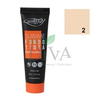 Fond de ten rezistent la apă Sublime Waterproof PuroBio Cosmetics