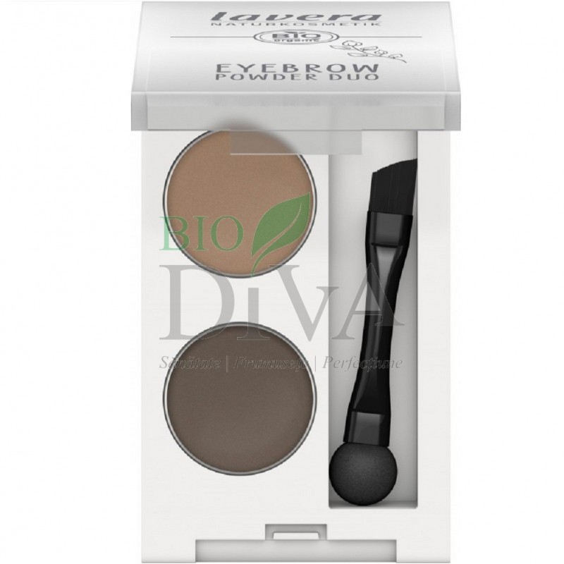Pudră duo pentru sprâncene Lavera