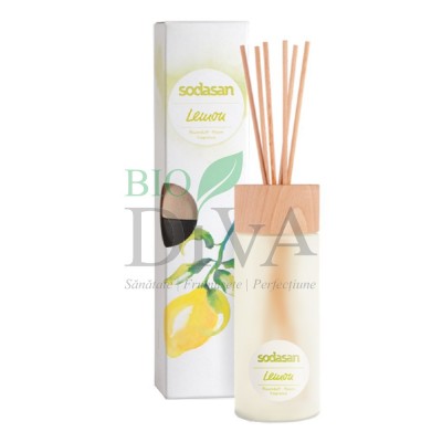 Odorizant de cameră bio Senses de lămâie SODASAN