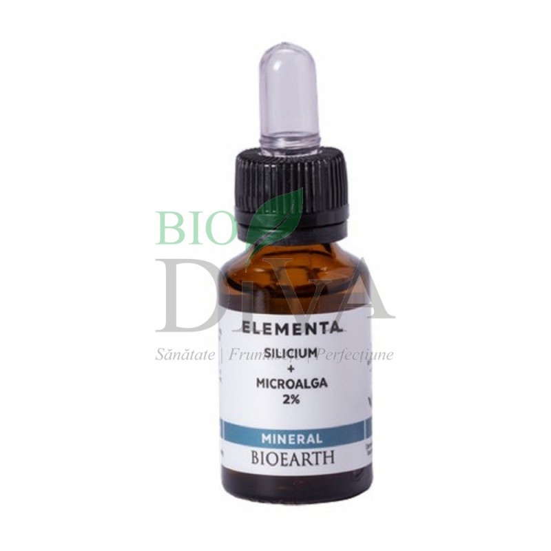 Ser facial cu siliciu și alge Beauty Booster Elementa 15 ml Bioearth