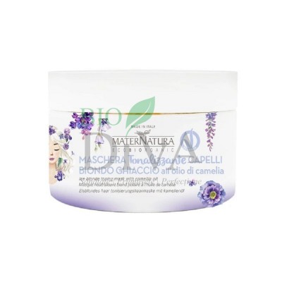 Mască de păr neutralizare tonuri de galben 200 ml Maternatura