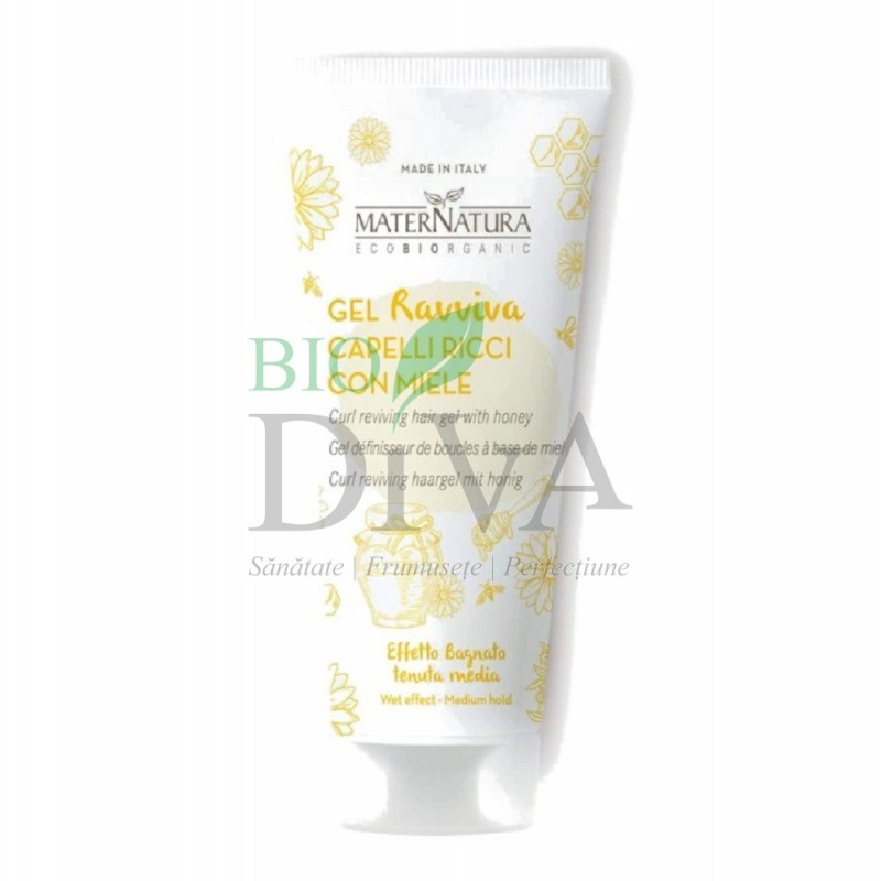 Gel de păr cu miere activator pentru bucle 100 ml Maternatura