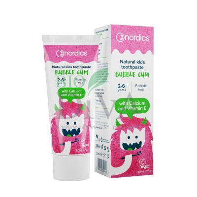 Pastă de dinți Bubble Gum pentru copii Nordics