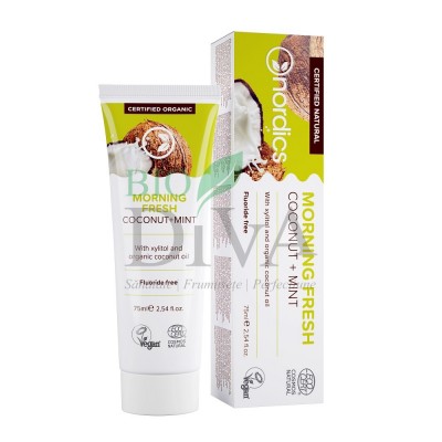 Pastă de dinți anticarii cu cocos și mentă Nordics