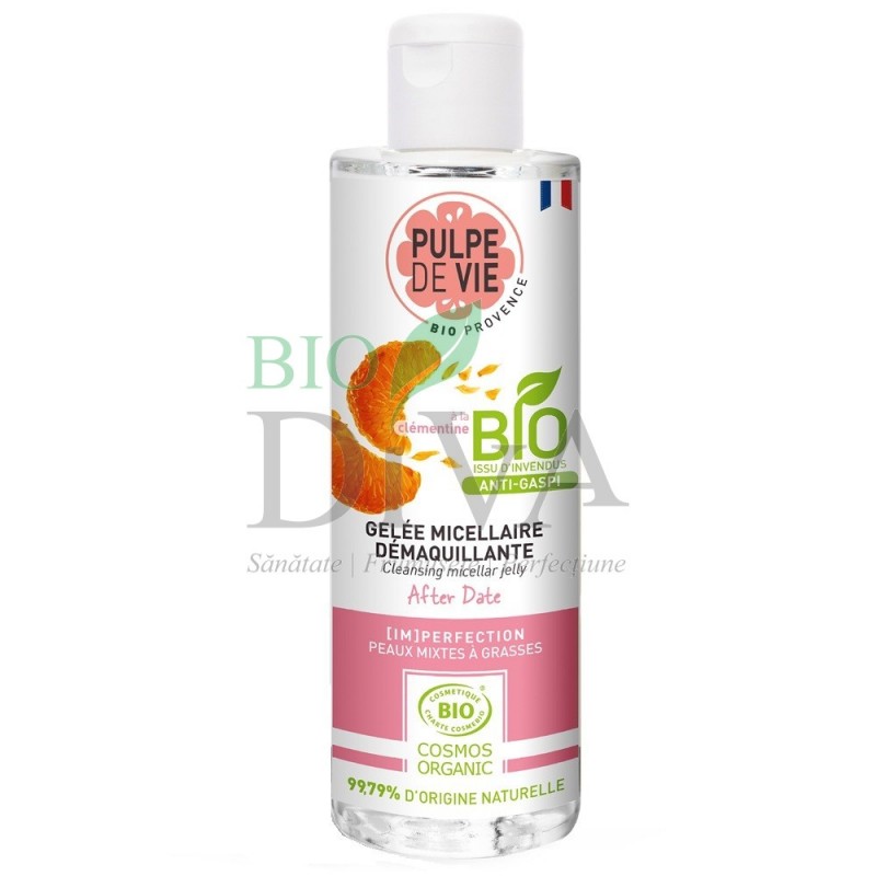 Gel micelar demachiant pentru ten mixt sau gras 200 ml After Date Pulpe de Vie