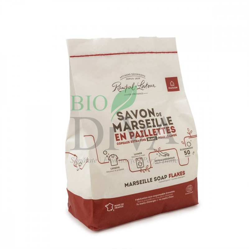 Fulgi de săpun naturale pentru spălarea rufelor 750g Rampal Latour
