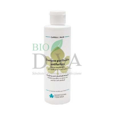 Șampon purificator antimătreață 200 ml Biofficina Toscana