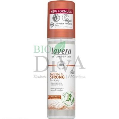 Deodorant spray bio natural Strong 48h 75 ml Lavera