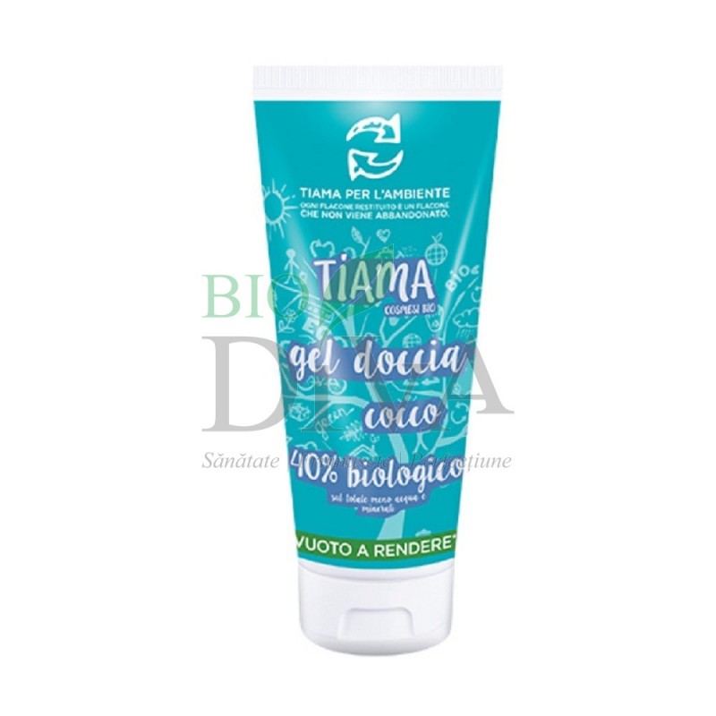 Gel de duș cu cocos 200 ml Tiama