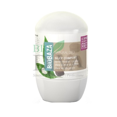 Deodorant natural pentru femei cu shea și jojoba Silky Comfort 50 ml Biobaza