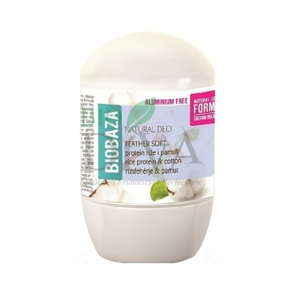Deodorant natural pentru femei cu bumbac și panthenol Feather Soft 50 ml Biobaza