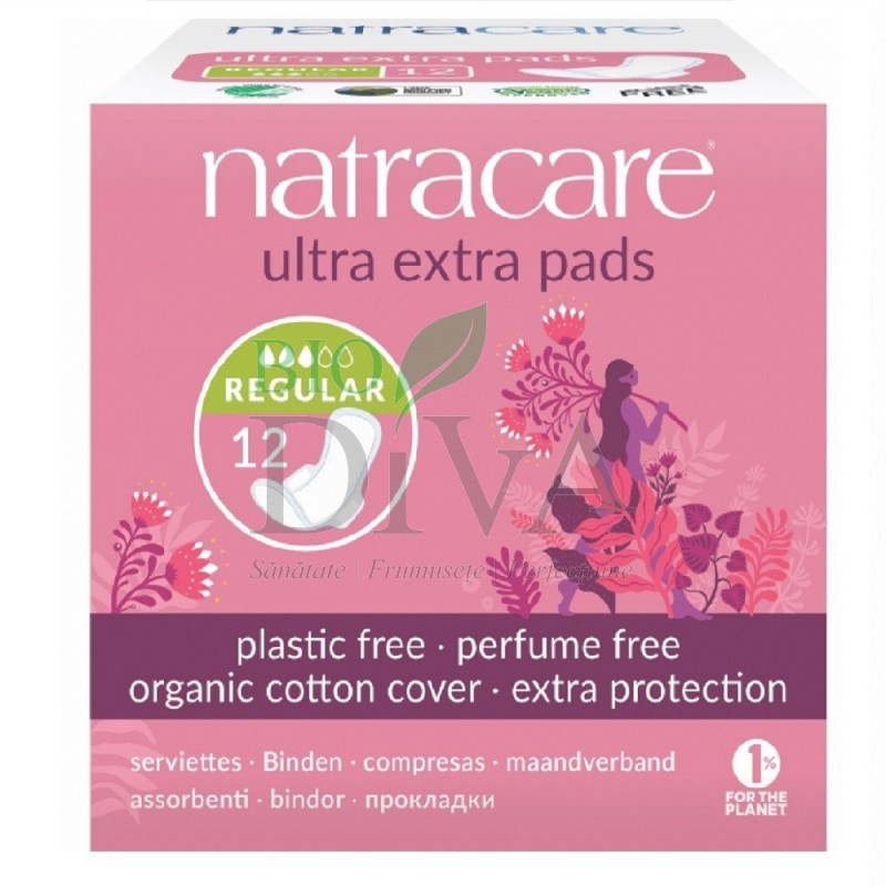 Absorbante ultra extra de noapte (3 picături) normal Natracare