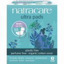 Absorbante lungi cu aripioare și strat de bumbac organic (de noapte) Natracare
