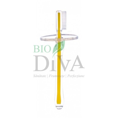 Periuță de dinți siliconică cu protecție 1-2 ani Jack N'Jill