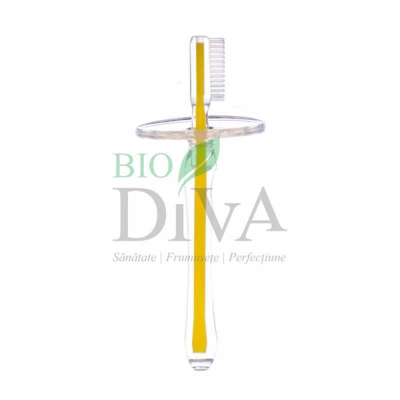 Periuță de dinți siliconică cu protecție 1-2 ani Jack N'Jill