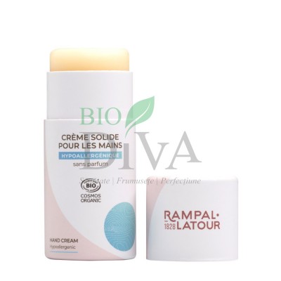 Cremă de mâini organică solidă hipoalergenică fără parfum zero waste