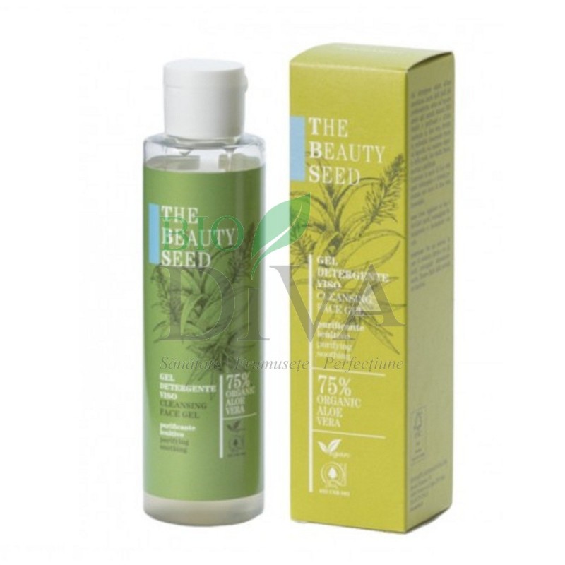 Gel de curățare față cu 75% aloe Bioearth