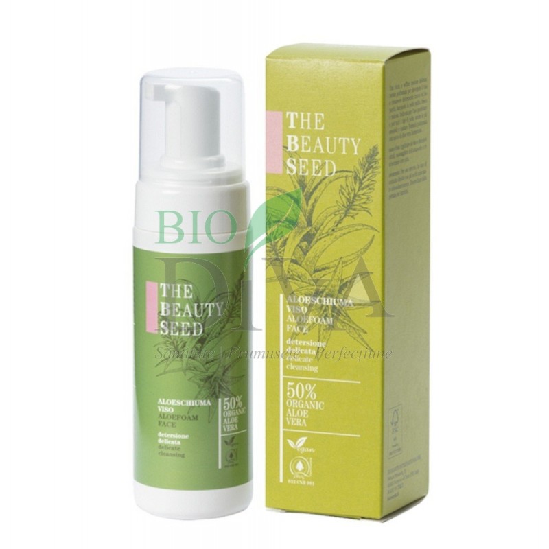 Spumă demachiantă cu aloe și gălbenele 150 ml Bioearth