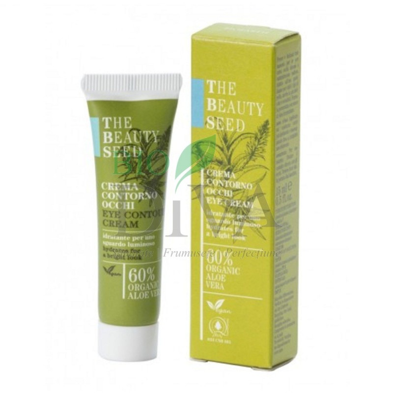 Cremă de ochi cu acid hialuronic și aloe 15 ml Bioearth