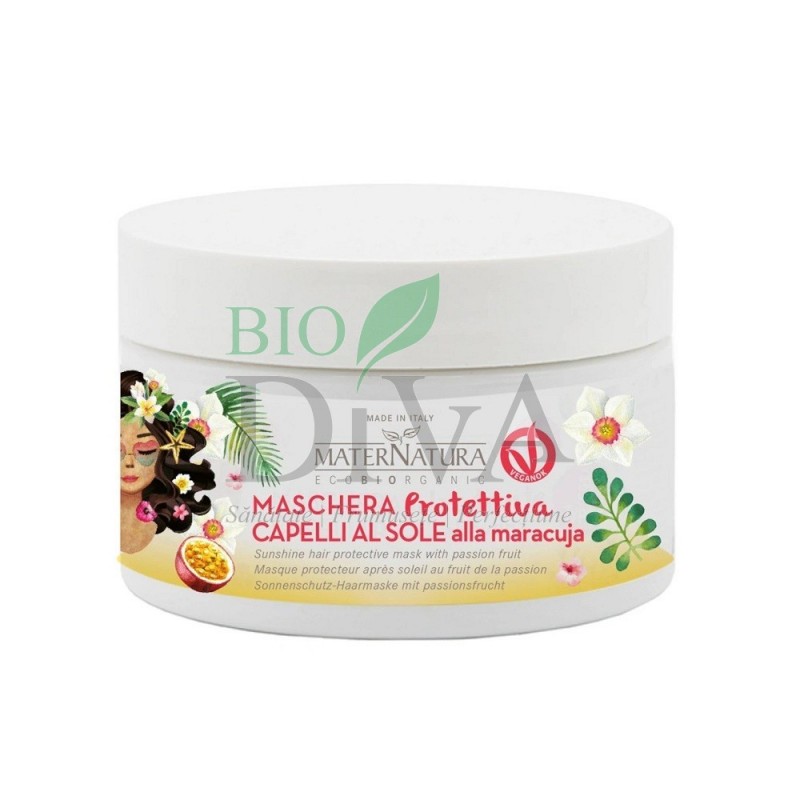 Mască pentru păr expus la soare cu maracuja 200 ml Maternatura