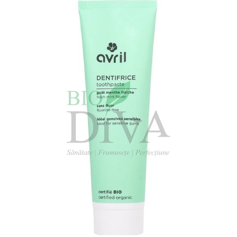 Pastă de dinți fără fluor cu mentă 100 ml Avril