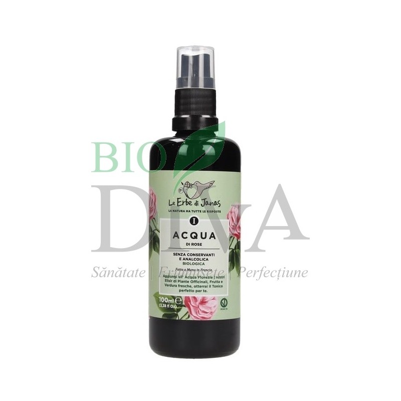 Apă florală de trandafir 100 ml Le Erbe di Janas
