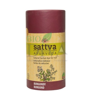 Vopsea de păr roșcat burgundy Sattva Ayurveda