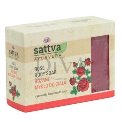 Săpun cu glicerină și trandafir 125 g Sattva Ayurveda