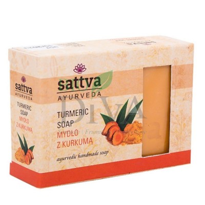 Săpun cu glicerină și turmeric Sattva Ayurvedica