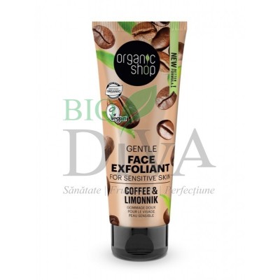Gomaj bland cu cafea pentru ten sensibil Coffee Limonnik Organic Shop
