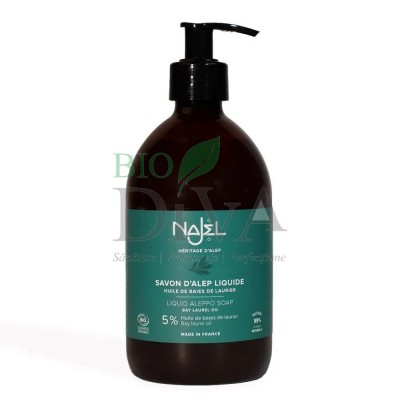 Săpun lichid bio de Alep cu 5% ulei de dafin Najel