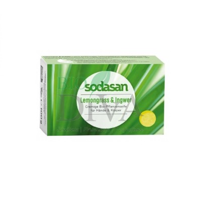 Săpun cremă ecologic cu lemongrass și ghimbir Sodasan