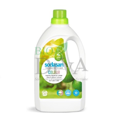 Detergent bio pentru rufe albe și colorate cu lime Sodasan