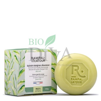 Sapun natural ceai verde si ulei de argan RAMPAL LATOUR