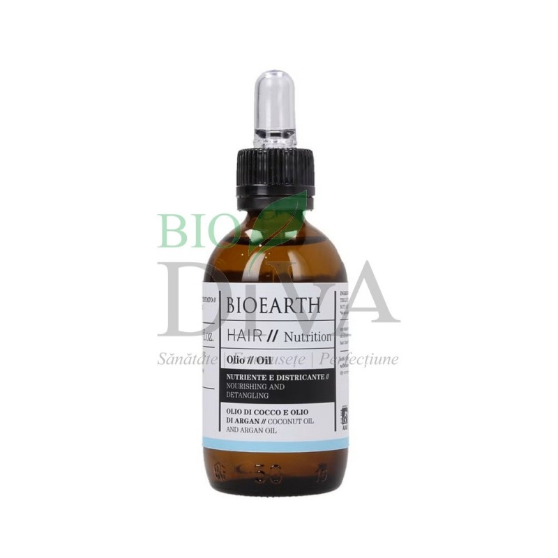 Ulei de păr cu cocos și argan Bioearth