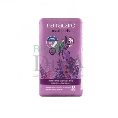 Absorbante bio maxi de noapte Natracare