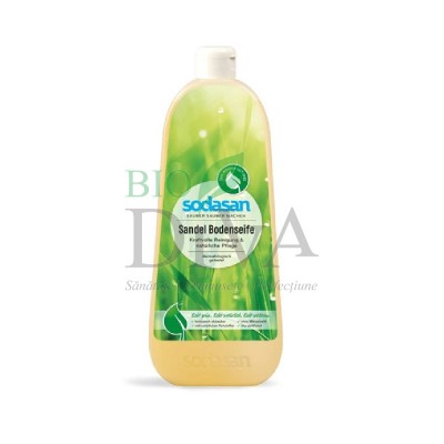 Soluție pentru pardoseli bio cu santal Sodasan