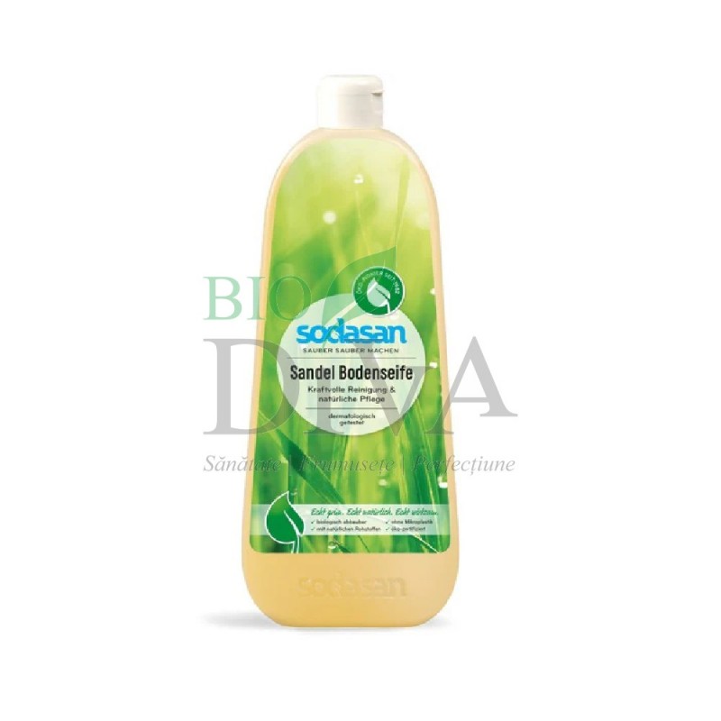 Soluție pentru pardoseli bio cu santal 1 L Sodasan