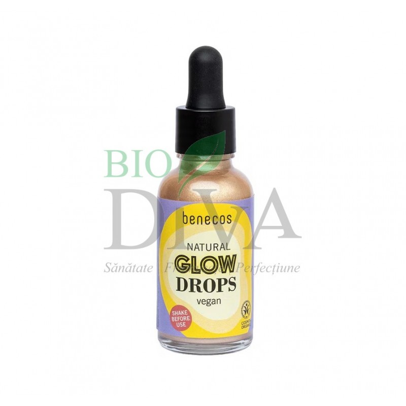 Elixir iluminator cu aloe vera Natural Glow Drops Benecos