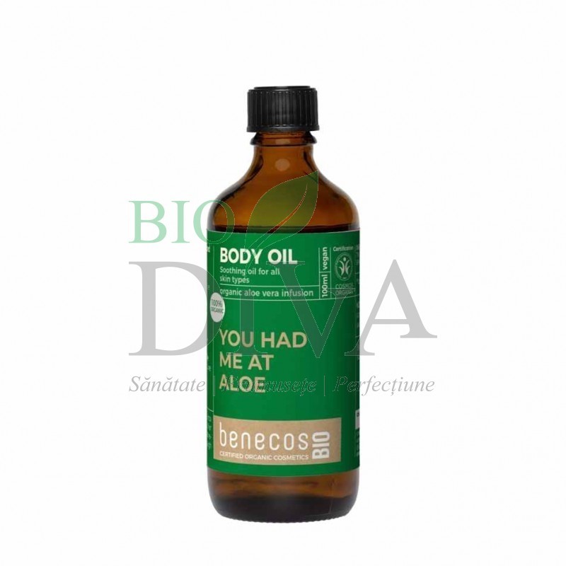 Ulei organic ten și corp infuzat cu aloe vera Benecos